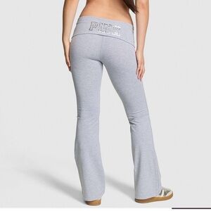 Gray Pink Women's Flare Pants Size Large! New with tags!